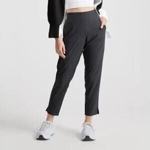 Quince Women's Black Performance Tech Ankle Pants Size Small